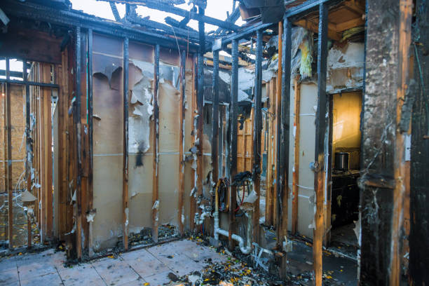 Professional Fire Damage Removal technician working in Lodi, NJ